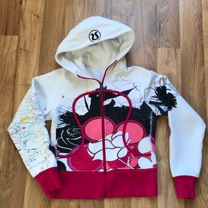 Lululemon Hot Pink & White Hoodie